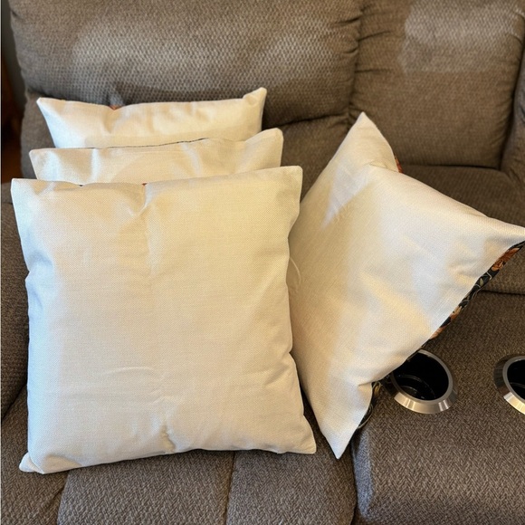 4/Floral and Bird Patterned Throw Pillow Set - Picture 6 of 10